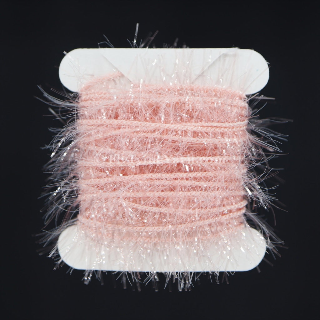 Pink Crackle Yarn for Fly Tying